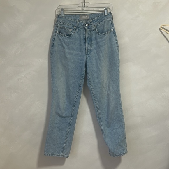 Everlane Curvy 90s Cheeky Straight Jeans 26 Ankle Vintage Sunbleached Blue - Picture 3 of 12